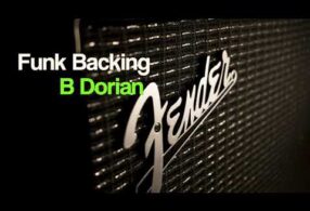 Funk Guitar Backing Track in B Dorian